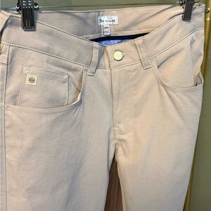 Peter Millar Performance 5-Pocket Pants in the color Khaki